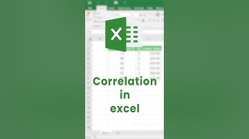 Correlation in Excel (Explained in 40 Seconds) #shorts #excel #correlation