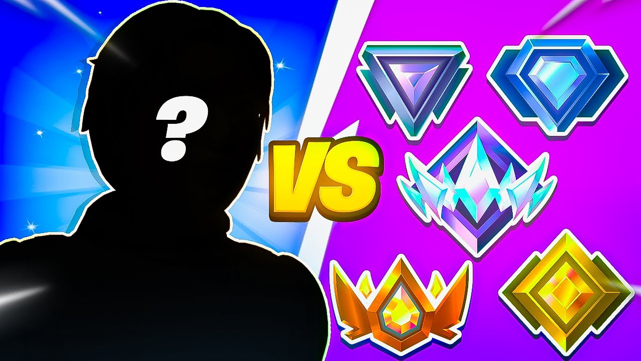 PRO vs EVERY RANK IN FORTNITE