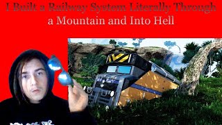 @LetsGameItOut - I Built a Railway System Literally Through a Mountain and Into H3ll | REACTION