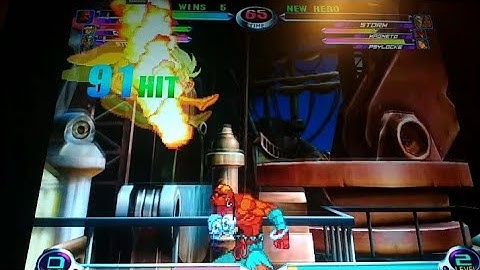 Lightning storm DHC to 3x Yoga inferno 100%+ Dhalsim combo MvC2 Fightcade Online
