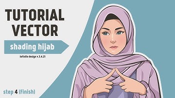 membuat vector hijab | INFINITE DESIGN ANDROID | #step4