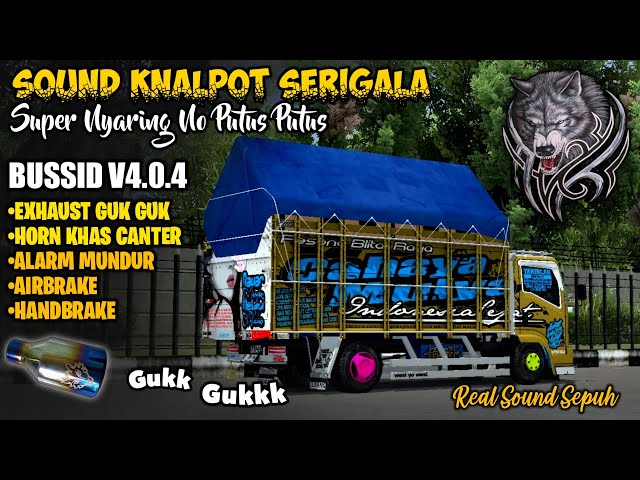 UPDATE BUSSID V4.0.4‼️KODENAME SOUND KNALPOT SERIGALA NYARING NO PUTUS PUTUS | BUSSID V4.0.4 class=