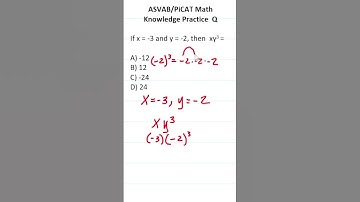 ASVAB/PiCAT Math Knowledge Practice Test Q: Evaluating Expressions #acetheasvab w/ #grammarhero
