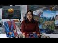 Промо онлайн-курса «Знакомство с акриловой живописью»