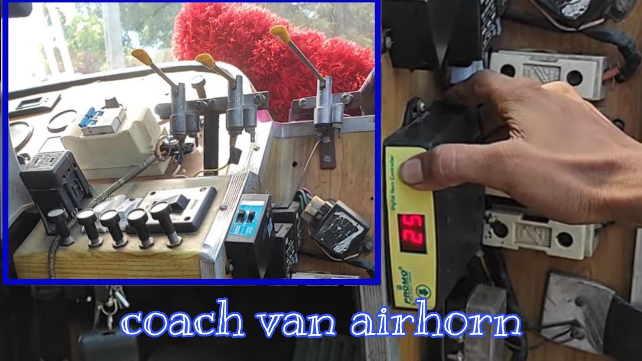 Coach van airhorn | Promo horn sound check up | dhoom horn | FAROOK FLASHERS | 8838043311