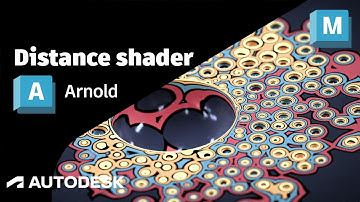 Arnold Tutorial - How to use the Distance shader to create some abstract art in MtoA
