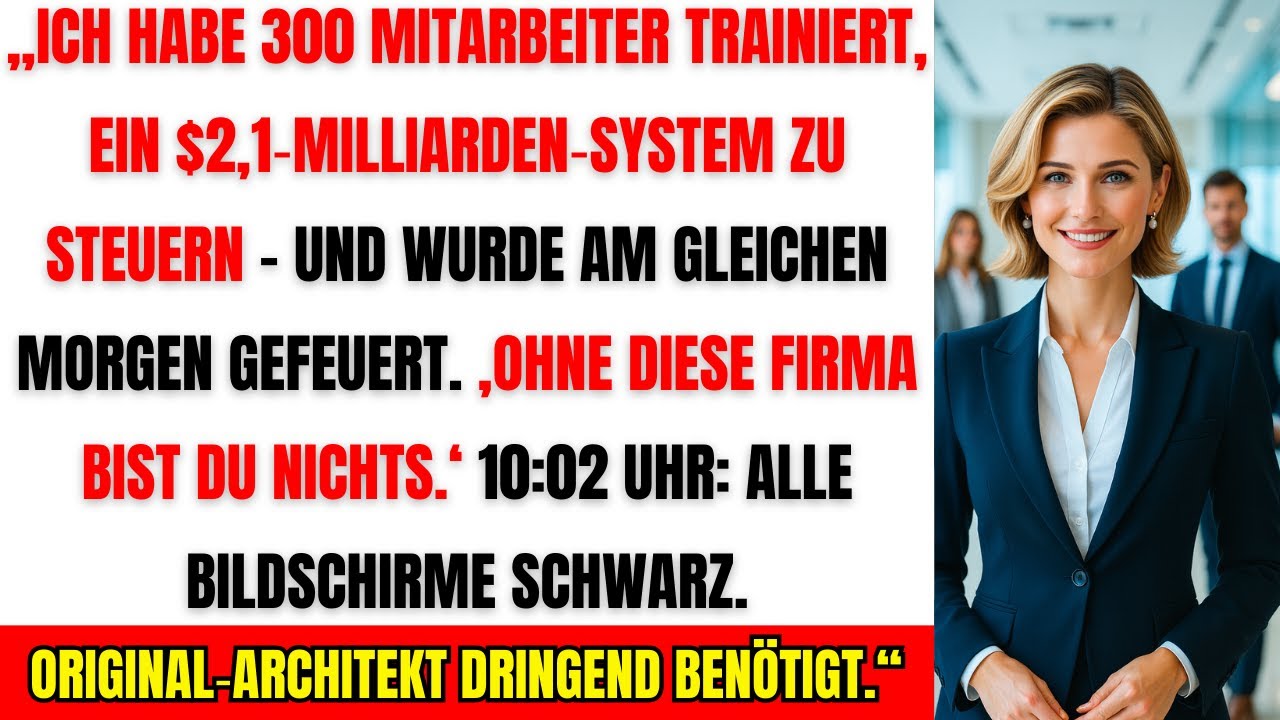 CEO feuerte mich nach meinem größten Erfolg – Sekunden später kollabierte sein Milliarden-System