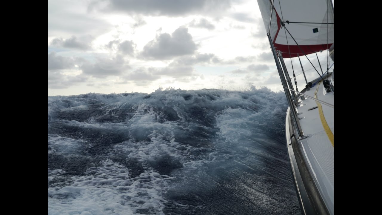 sailboat in a hurricane