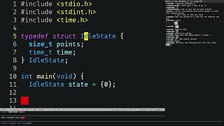 IDLE GAME in TERMINAL from scratch (C)