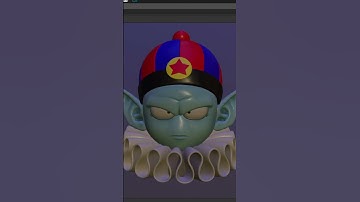 I made Pilaf from DragonBall a tribute to Akira Toriyama - Maya/Marmoset