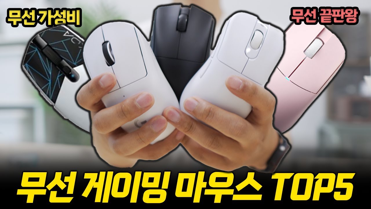 게이밍 마우스만 10개 써 봄! 게이밍 마우스 BEST 5ㅣ가격대별 구매가이드