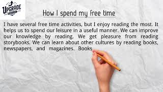 How I spend my free time | Short Essay Paragraph