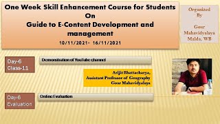 Guide to E-Content Development and Management: Day-6