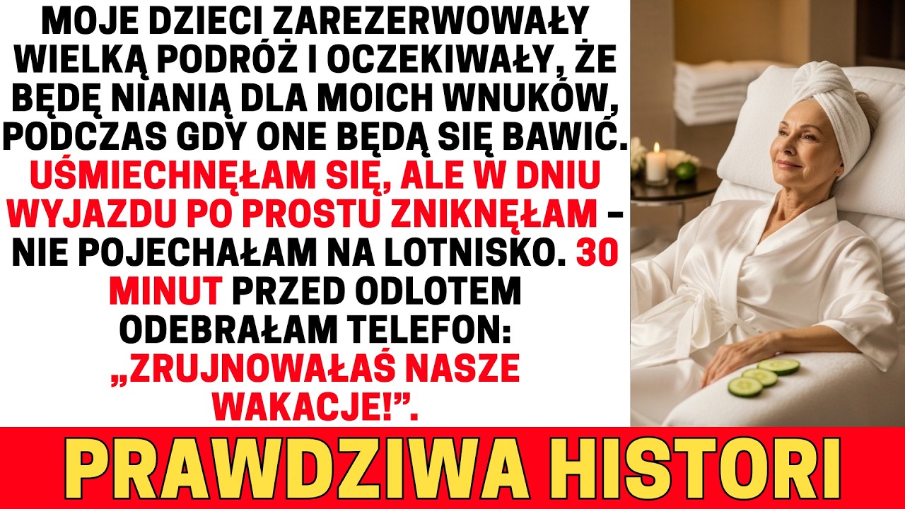MOJE DZIECI ZADZWONIŁY DO MNIE Z LOTNISKA: „ZRUJNOWAŁAŚ NASZE WAKACJE”. TYLKO DLATEGO, ŻE JA…