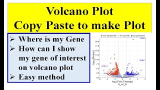 Volcano plot | Simplest method for volcano Plot | genome wide study