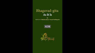 Bhagavad-gita 4.24#shorts #mindfulness #mantra chanting #gita