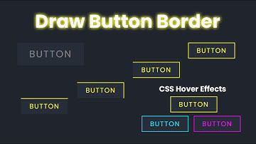 Draw Button Border On Hover | CSS Button Hover Effects | CSS Tutorials @codehal