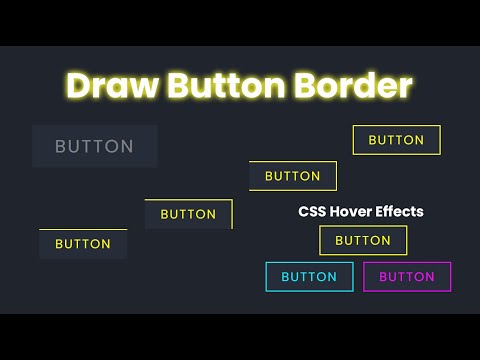 Draw Button Border On Hover | CSS Button Hover Effects | CSS Tutorials @codehal