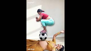 Funny Ball Under Stomach Trampling