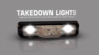 Celebrity Code-3 M180 Surface and Intersection Mount LED Light head with Warning, Takedowns, Puddle Light Wealth