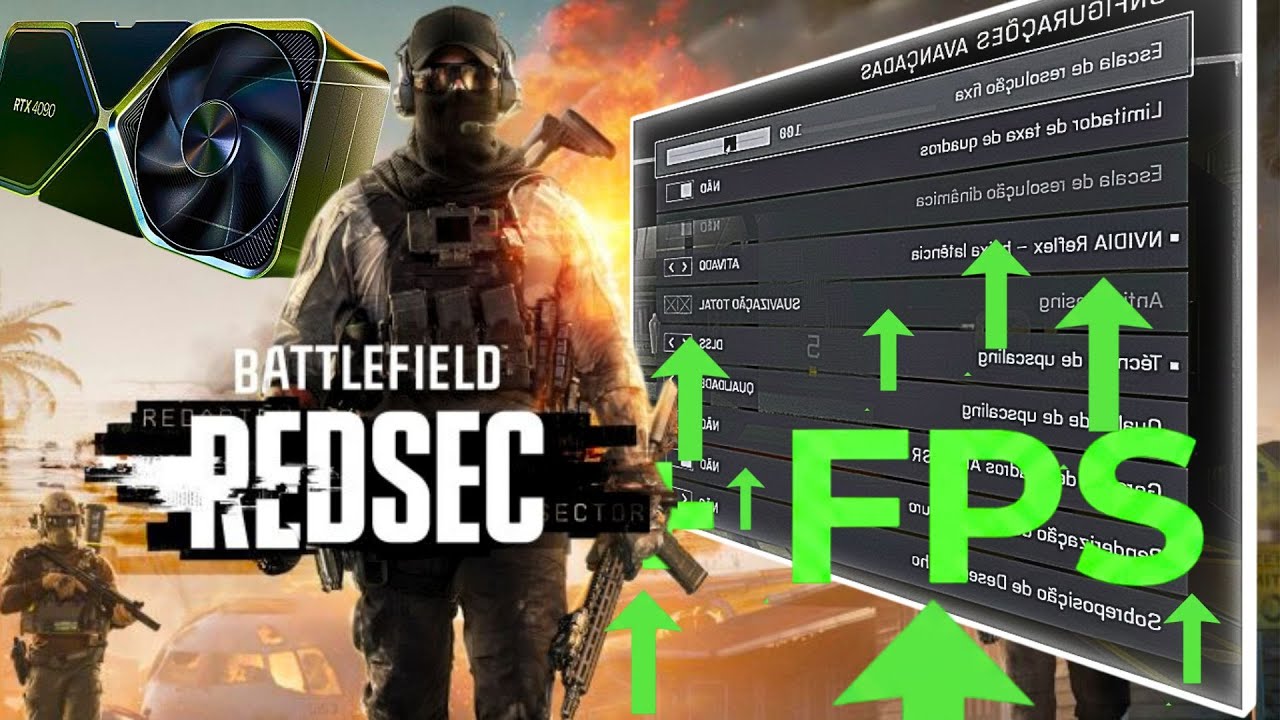 REDSEC: a melhor  CONFIGURAÇÃO de GRÁFICO e DESEMPENHO no Battlefield 6  (Battle Royale RedSec) 🔥