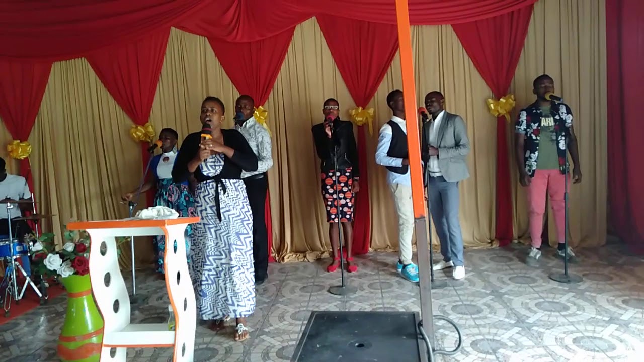 Praise and worship team ministering.Redeemed Gospel church Inc