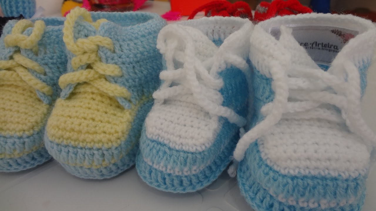 bota de croche infantil