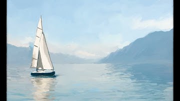 Digital Art - Boat Study 2022 - Rebelle 5 Pro - Time Lapse