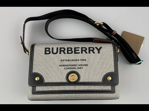 BURBERRY Printed Canvas And Leather Note Handbag BURBERRY Printed Canvas And Leather Note Handbag