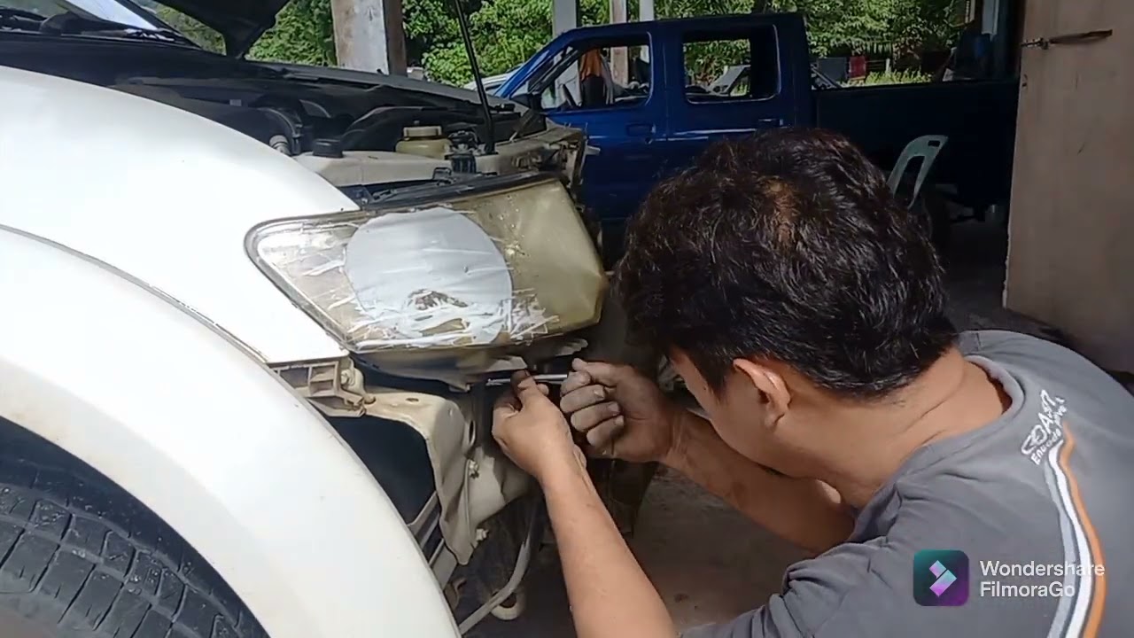 Tukar  headlight cover Mitsubishi Pajero Sport/Triton