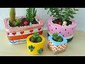 BETONDAN MUHTEŞEM SAKSILAR YAPMAK! (Saksı Yapımı) - How to Make Concrete Flower Pots at Home