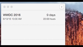 How I Set my Countdown for WWDC 2016 Keynote