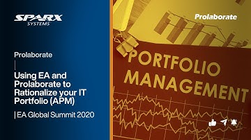Using EA and Prolaborate to Rationalize your IT Portfolio (APM) | EA Global Summit 2020