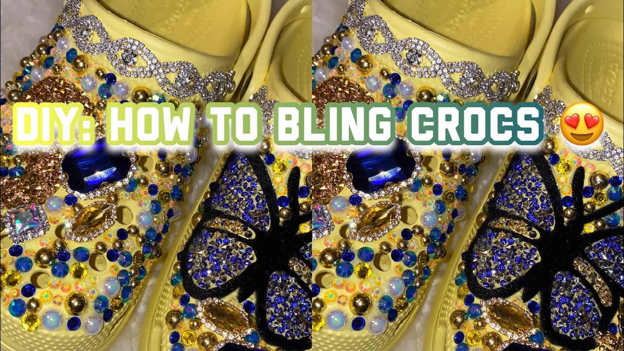 DIY How To Bling Crocs ️‼️ YouTube