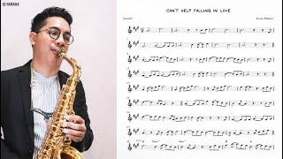 Can't Help Falling in Love (easy solo) for saxophone