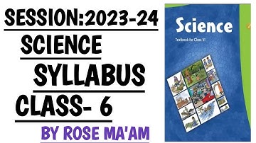 CLASS-6/SCIENCE/SYLLABUS/2023-2024/NCERT/CBSE SYLLABUS‎‎‎‎@mathssolutionswithrosemaam4136   