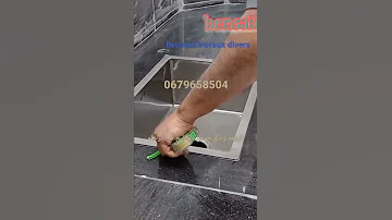 طريقة وضع حوض المطبخ في الرخام 