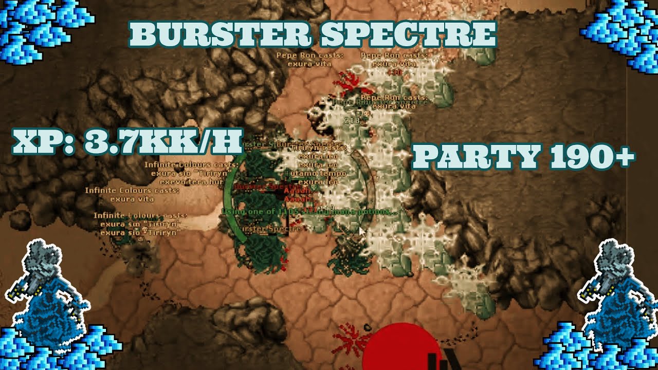 ⚔️KNIGHT ⚔️TEAM HUNT LVL 200 ️BURSTER SPECTRE ️/// MUCHA, EXP TIBIA ...