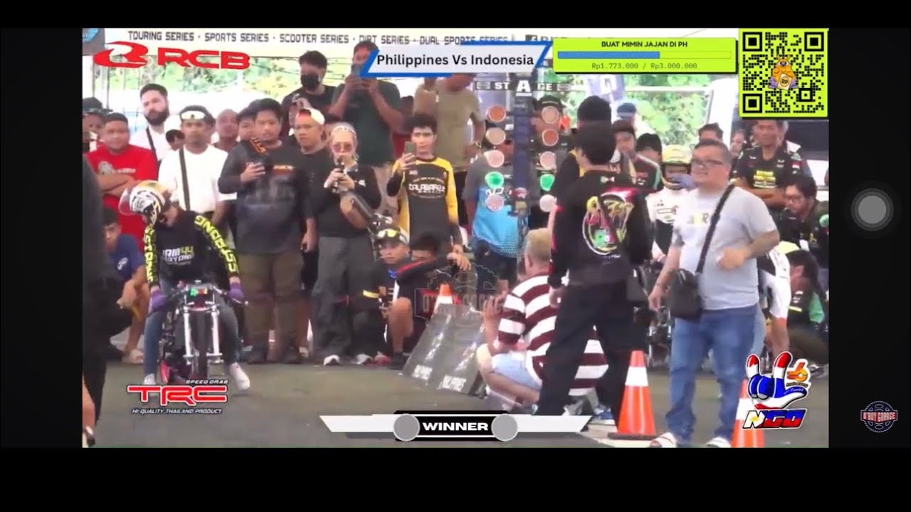 Row1 Racing Race 1 tekno tuner ๐ฎ๐ฉ vs row1 ๐ต๐ญ || drag bike BRC - YouTube