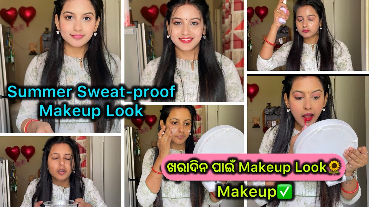 ଖରାଦିନ ପାଇଁ Simple Makeup// Summer makeup