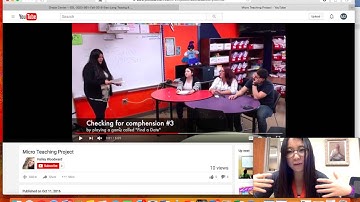Simultaneous Video Feedback for Micro-teaching 1