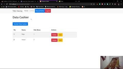 CodeIgniter CRUD Session untuk Register, Login dan Logout