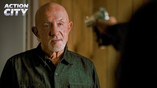 Tyrus Pulls a Gun on Mike Over Nacho's Father | Better Call Saul (Jonathan Banks, Rey Campbell)
