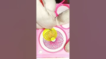 Stunning Red Purple Spirograph ASMR 💜❤️ #Shorts