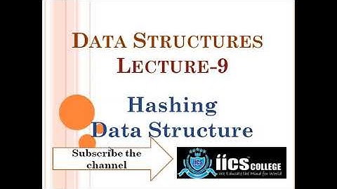 Data Structures | Hashing Data Structure  | By Riyaz Sir | IICS COLLEGE