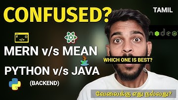 Which FULL STACK is Best? 🤔 Based on Job Market💯(Tamil)