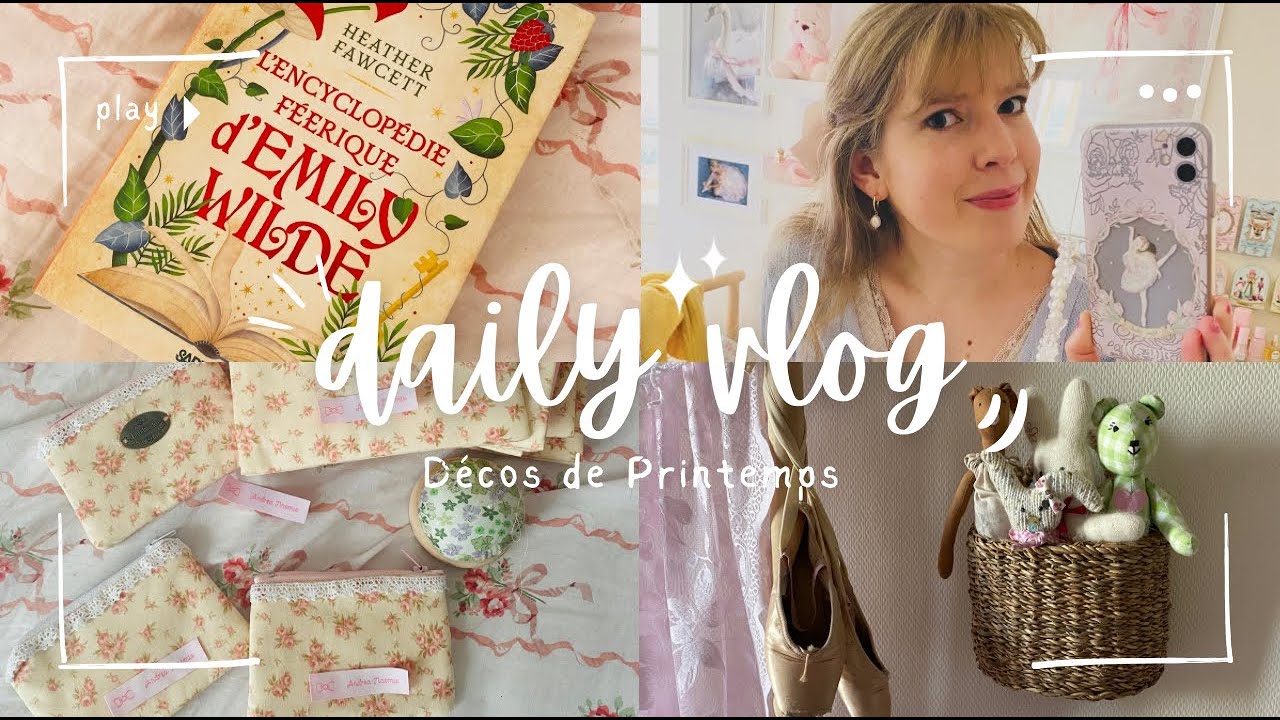 Vlog de printemps 🌸🐰Décorations, Tasses, Achats Sostrene-Tiger-Action, Lecture Emily Wilde 📚