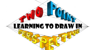 How to draw in 2 point perspective  (Part 1) For Beginners