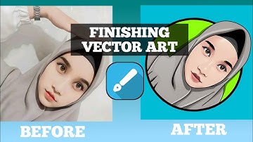 Finishing Vector art Part 3 || bagian shading wajah dan kerudung by  #IndiArts