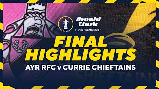 HIGLIGHTS | Arnold Clark Mens Premiership Final 2025/26
Watch the highlights from the 2025/26 Arnold Clark Mens Premiership Final held at Millbrae where Ayr RFC and Currie Chieftains fought for the win.
Full match is available to watch on replay on BBC iPlayer and BBC Alba.
🏴 Join The Conversation:
https://www.scottishrugby.org/
Instagram: https://www.instagram.com/scotlandteam/
TikTok: https://www.tiktok.com/@scottishrugby
X: https://x.com/Scotlandteam
Facebook: https://www.facebook.com/scottishrugby
LinkedIn: https://www.linkedin.com/company/scot...
Sign-up for our newsletter today to receive the latest updates from Scottish Rugby straight to your inbox: https://www.scottishrugby.org/newslet...
Change Our Game and learn more about the Scottish Rugby Blueprint at Gainline, our online resource hub: https://gainline.scottishrugby.org/
The Official Scottish Rugby Podcast brings fans exclusive behind the scenes interviews and information, news and discussion from the home of Scottish Rugby: https://www.scottishrugby.org/the-off...
#Scotland #Rugby HIGLIGHTS | Arnold Clark Mens Premiership Final 2025/26